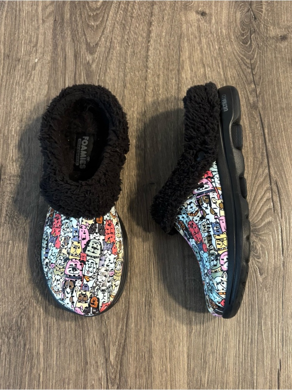 Skechers Go Walk 5-Dogs for Life Slip-On Womens Shoes size 8 Sherpa Lined